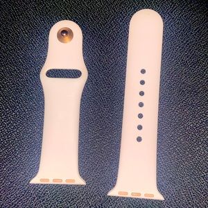 Pale pink Apple Watch band